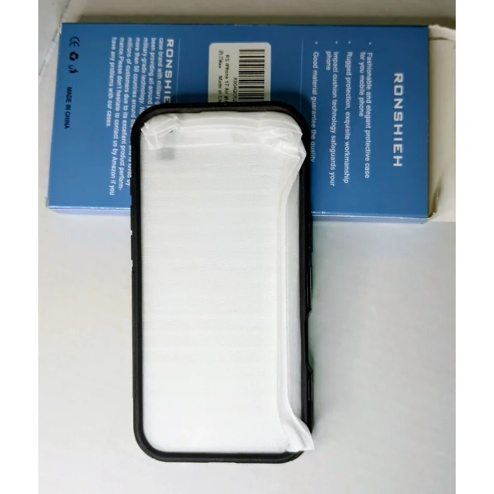 RONSHIEH Protective Case for Apple IPHONE 17 Air  Black Magnetic. NEW  (P0036B6)